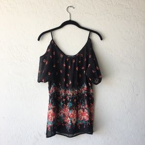 See Through Floral Top
